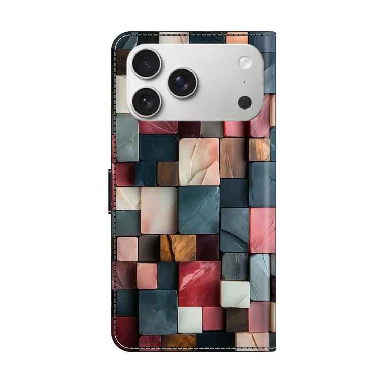 Funda para teléfono de cuero vegano pintado con efecto cristal, For iPhone 18 Pro / 17 Pro, For iPhone 18 Pro Max / 17 Pro Max, For iPhone 17e / 16e, For iPhone 17