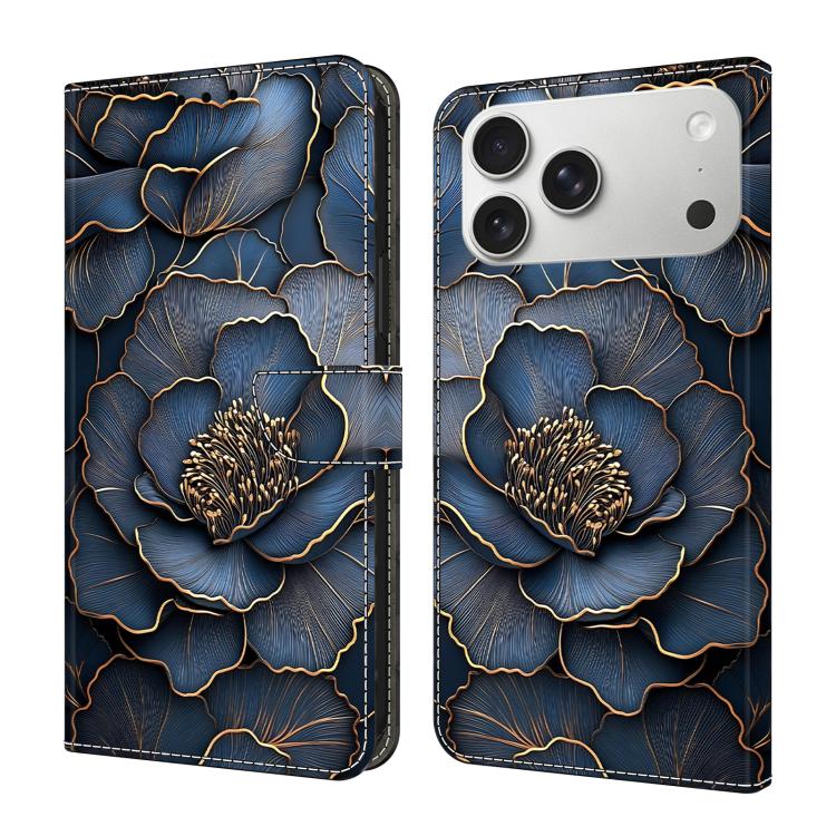 Funda para teléfono de cuero vegano pintado con efecto cristal, For iPhone 18 Pro / 17 Pro, For iPhone 18 Pro Max / 17 Pro Max, For iPhone 17e / 16e, For iPhone 17