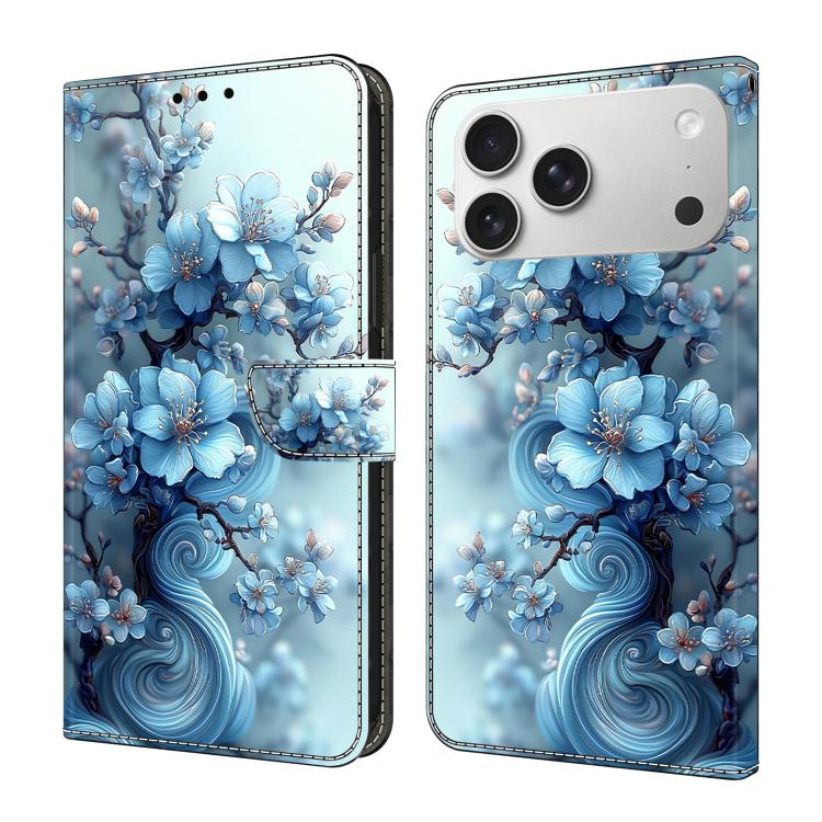 Funda para teléfono de cuero vegano pintado con efecto cristal, For iPhone 18 Pro / 17 Pro, For iPhone 18 Pro Max / 17 Pro Max, For iPhone 17e / 16e, For iPhone 17