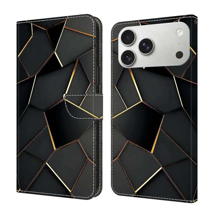 Funda para teléfono de cuero vegano pintado con efecto cristal, For iPhone 18 Pro / 17 Pro, For iPhone 18 Pro Max / 17 Pro Max, For iPhone 17e / 16e, For iPhone 17