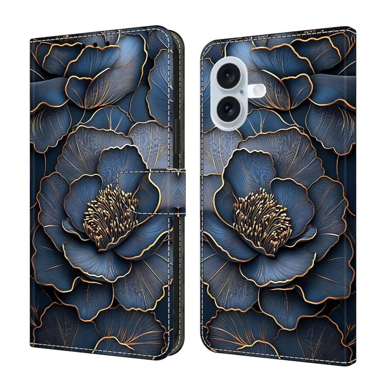 Funda para teléfono de cuero vegano pintado con efecto cristal, For iPhone 18 Pro / 17 Pro, For iPhone 18 Pro Max / 17 Pro Max, For iPhone 17e / 16e, For iPhone 17