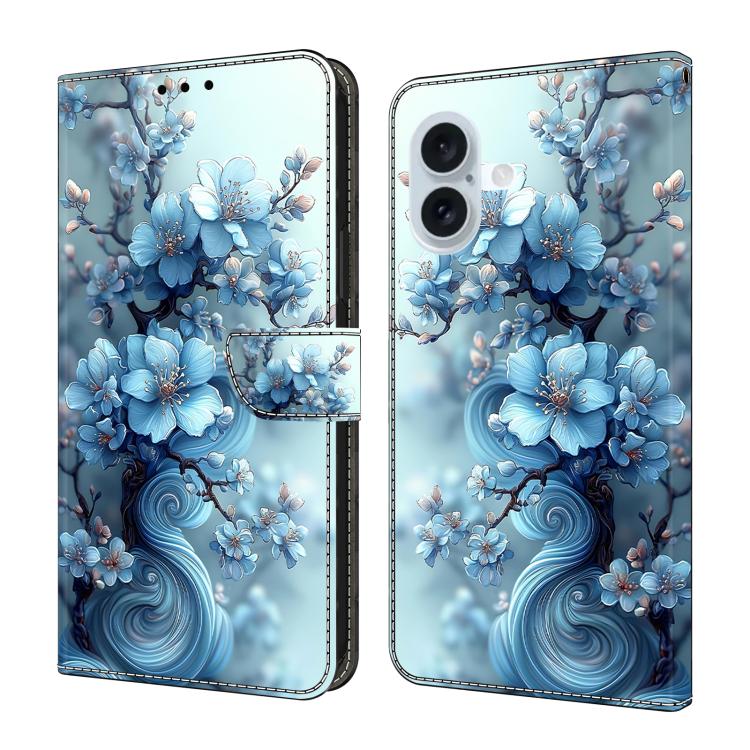 Funda para teléfono de cuero vegano pintado con efecto cristal, For iPhone 18 Pro / 17 Pro, For iPhone 18 Pro Max / 17 Pro Max, For iPhone 17e / 16e, For iPhone 17