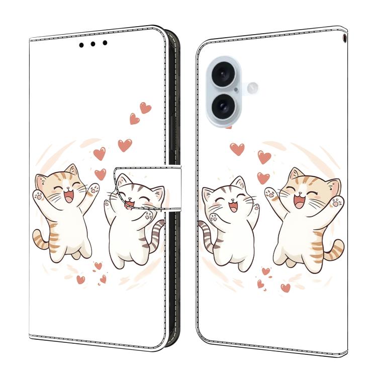 Funda para teléfono de cuero vegano pintado con efecto cristal, For iPhone 18 Pro / 17 Pro, For iPhone 18 Pro Max / 17 Pro Max, For iPhone 17e / 16e, For iPhone 17