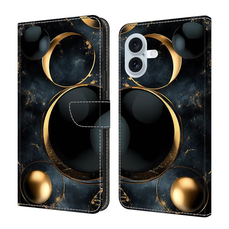 Funda para teléfono de cuero vegano pintado con efecto cristal, For iPhone 18 Pro / 17 Pro, For iPhone 18 Pro Max / 17 Pro Max, For iPhone 17e / 16e, For iPhone 17