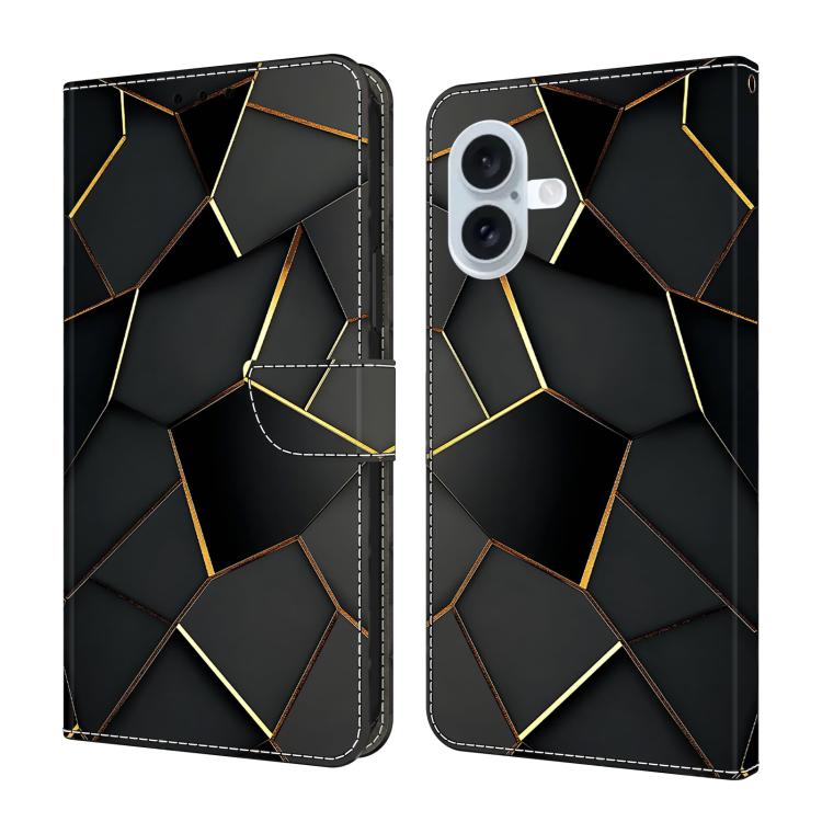 Funda para teléfono de cuero vegano pintado con efecto cristal, For iPhone 18 Pro / 17 Pro, For iPhone 18 Pro Max / 17 Pro Max, For iPhone 17e / 16e, For iPhone 17