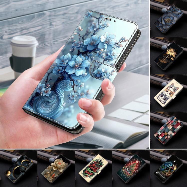 Funda para teléfono de cuero vegano pintado con efecto cristal, For iPhone 18 Pro / 17 Pro, For iPhone 18 Pro Max / 17 Pro Max, For iPhone 17e / 16e, For iPhone 17