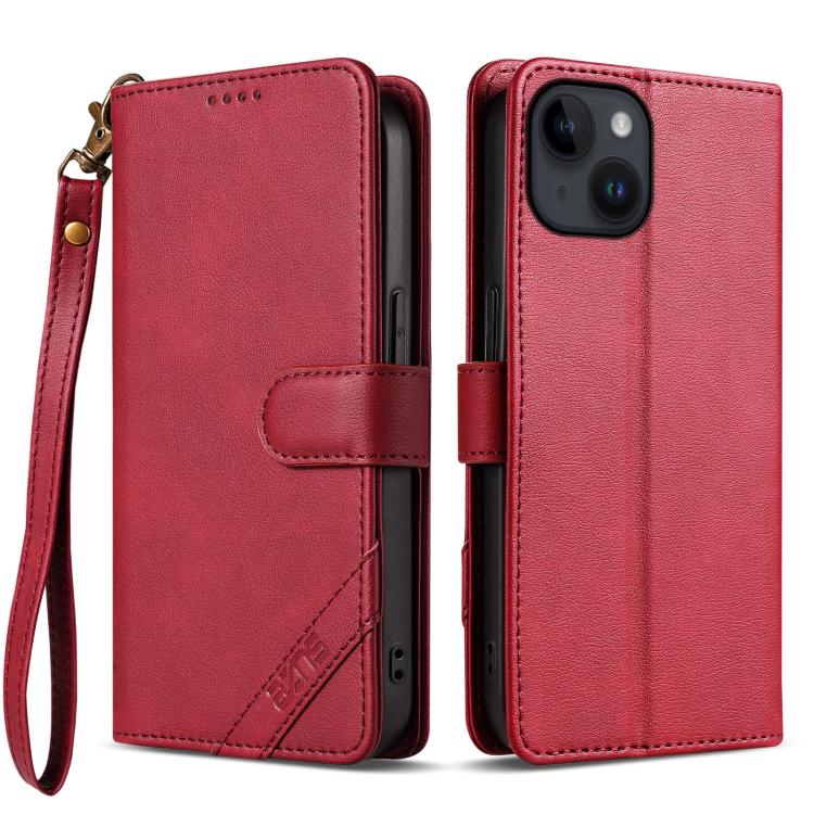 Funda para teléfono AZNS Serie A2 con tres tarjetas, protección RFID, piel vegana y correa., For iPhone 15 Pro Max, For iPhone 15 Pro, For iPhone 15 Plus, For iPhone 15, For iPhone 14 Plus, For iPhone 14, For iPhone 14 Pro, For iPhone 14 Pro Max       ...