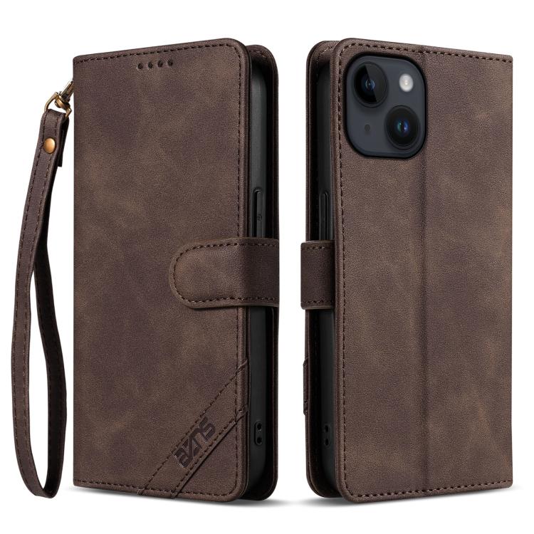 Funda para teléfono AZNS Serie A2 con tres tarjetas, protección RFID, piel vegana y correa., For iPhone 15 Pro Max, For iPhone 15 Pro, For iPhone 15 Plus, For iPhone 15, For iPhone 14 Plus, For iPhone 14, For iPhone 14 Pro, For iPhone 14 Pro Max       ...
