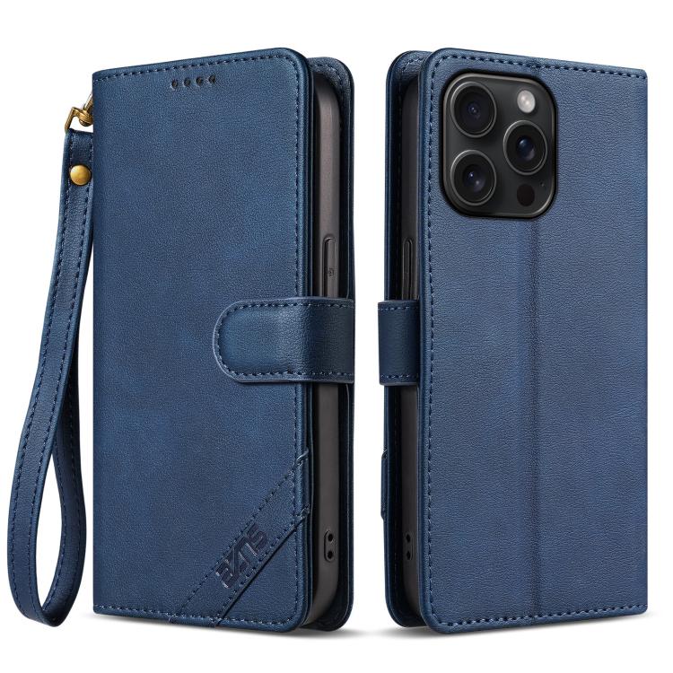 Funda para teléfono AZNS Serie A2 con tres tarjetas, protección RFID, piel vegana y correa., For iPhone 15 Pro Max, For iPhone 15 Pro, For iPhone 15 Plus, For iPhone 15, For iPhone 14 Plus, For iPhone 14, For iPhone 14 Pro, For iPhone 14 Pro Max       ...