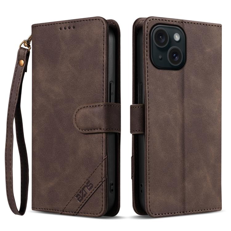 Funda para teléfono AZNS Serie A2 con tres tarjetas, protección RFID, piel vegana y correa., For iPhone 15 Pro Max, For iPhone 15 Pro, For iPhone 15 Plus, For iPhone 15, For iPhone 14 Plus, For iPhone 14, For iPhone 14 Pro, For iPhone 14 Pro Max       ...