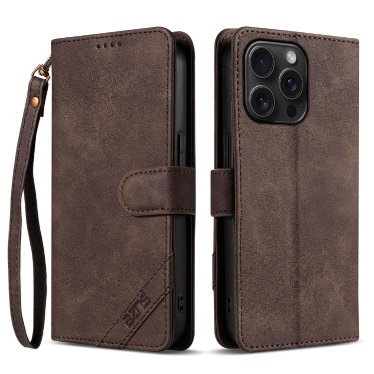 Funda para teléfono AZNS Serie A2 con tres tarjetas, protección RFID, piel vegana y correa., For iPhone 15 Pro Max, For iPhone 15 Pro, For iPhone 15 Plus, For iPhone 15, For iPhone 14 Plus, For iPhone 14, For iPhone 14 Pro, For iPhone 14 Pro Max       ...