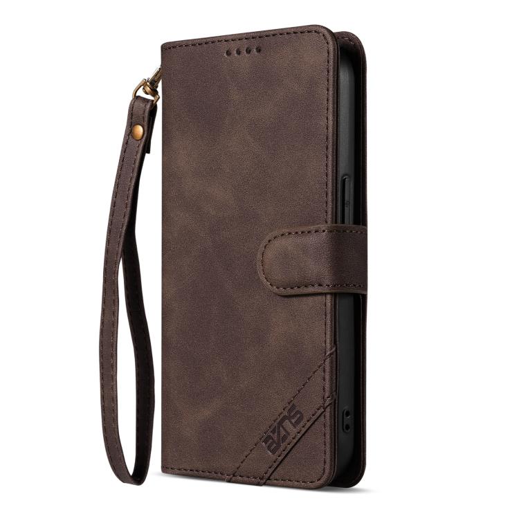 Funda para teléfono AZNS Serie A2 con tres tarjetas, protección RFID, piel vegana y correa., For iPhone 15 Pro Max, For iPhone 15 Pro, For iPhone 15 Plus, For iPhone 15, For iPhone 14 Plus, For iPhone 14, For iPhone 14 Pro, For iPhone 14 Pro Max       ...
