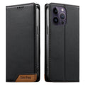 Funda para teléfono Dierfeng Splicing de cuero vegano con imán RFID resistente, For iPhone 14 Pro Max, For iPhone SE 2022 / SE 2020 / 8 / 7, For iPhone 13 Pro Max, For iPhone 13 Pro, For iPhone 13 mini, For iPhone 12 / 12 Pro, For iPhone 12 Pro Max    ...