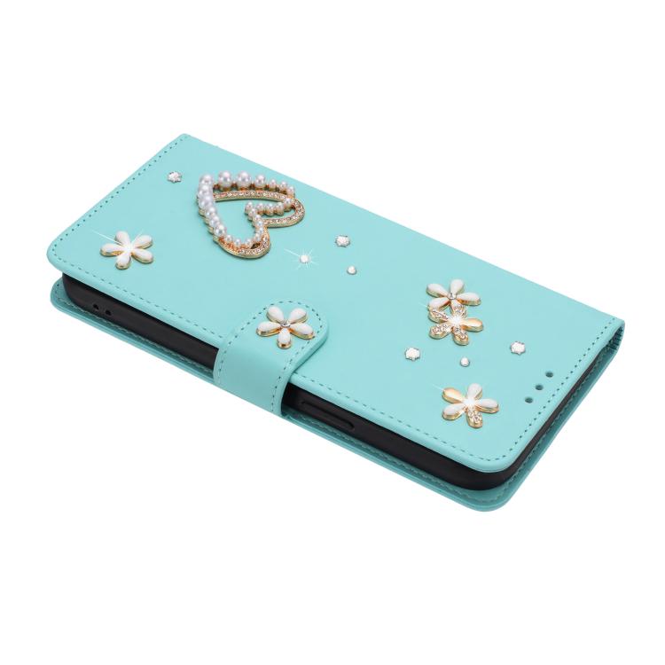 Funda para teléfono ZS01 de doble capa con diseño floral en forma de corazón y correa para la muñeca., For iPhone 15, For iPhone 14 Plus, For iPhone 14 / 13, For iPhone 14 Pro, For iPhone 14 Pro Max, For iPhone 13 Pro Max