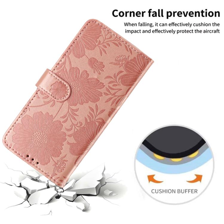 Funda de cuero para teléfono con relieve de girasol y cuerda negra pequeña, For iPhone 14, For iPhone 14 Pro, For iPhone 14 Pro Max, For iPhone 13 Pro Max, For iPhone 13 Pro, For iPhone 13, For iPhone 12 / 12 Pro, For iPhone 12 Pro Max