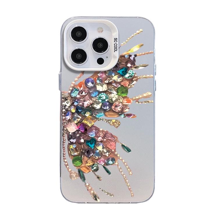 Funda híbrida de PC y TPU con diseño de mariposa y baño de plata, For iPhone 13 Pro Max, For iPhone 13 Pro, For iPhone 13, For iPhone 13 mini, For iPhone 12 Pro Max, For iPhone 12 Pro