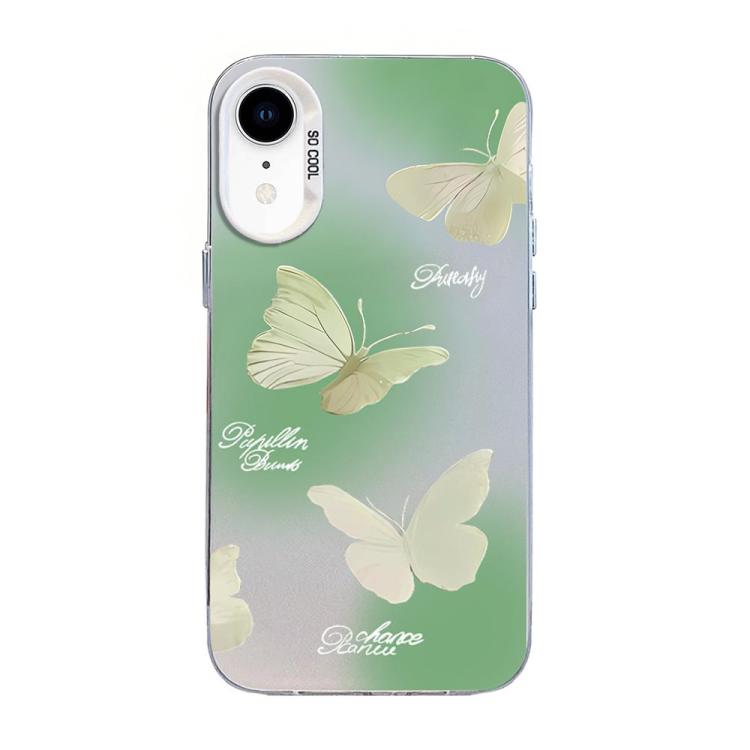 Funda híbrida de PC y TPU con diseño de mariposa y baño de plata, For iPhone 12 mini, For iPhone 11 Pro Max, For iPhone 11, For iPhone 11 Pro, For iPhone XS / X, For iPhone XR