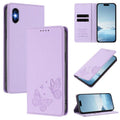 Funda para teléfono de cuero vegano con fuerte imán doble en forma de mariposa y protección RFID, For iPhone X / XS, For iPhone XR, For iPhone XS Max, For iPhone 8 Plus / 7 Plus