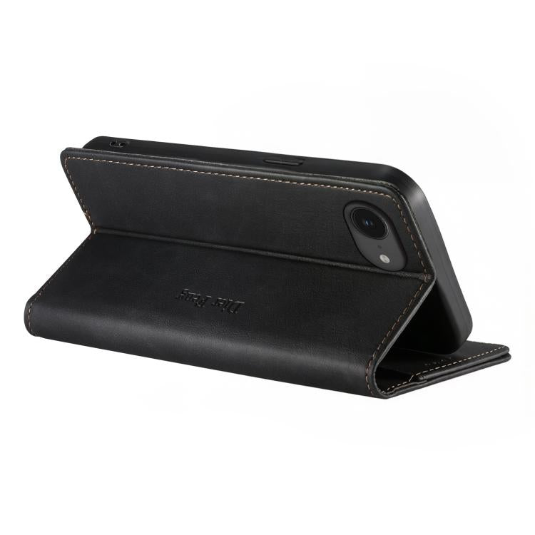 Funda para teléfono Dierfeng de cuero vegano con cierre magnético y protección RFID., For iPhone 17e / 16e, For iPhone 17 Pro Max, For iPhone 17 Pro, For iPhone 17, For iPhone Air, For iPhone 16 Pro Max, For iPhone 16 Pro, For iPhone 16 Plus