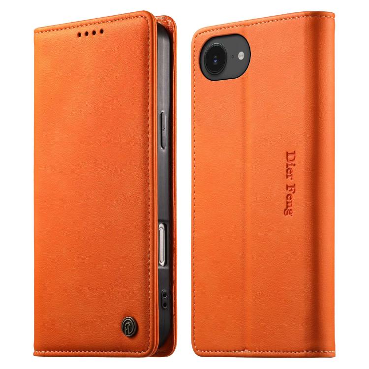 Funda para teléfono Dierfeng de cuero vegano con cierre magnético y protección RFID., For iPhone 17e / 16e, For iPhone 18 Pro Max / 17 Pro Max, For iPhone 18 Pro / 17 Pro, For iPhone 17, For iPhone Air, For iPhone 16 Pro Max, For iPhone 16 Pro         ...