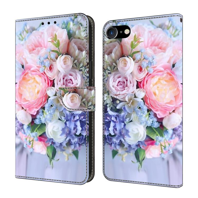 Funda para teléfono de cuero vegano pintado con efecto cristal, For iPhone 11, For iPhone 6 Plus/7 Plus/8 Plus, For iPhone 6 / 7