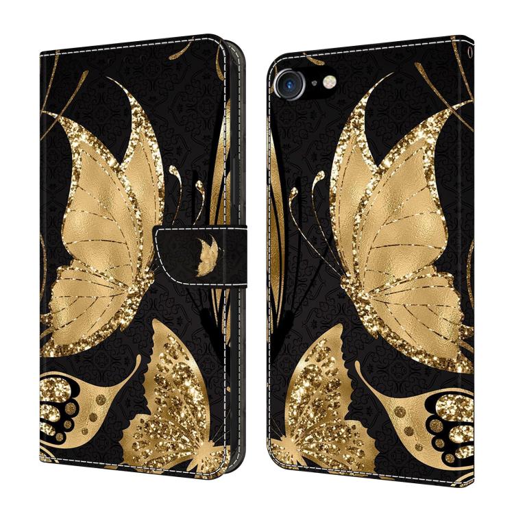 Funda para teléfono de cuero vegano pintado con efecto cristal, For iPhone 11, For iPhone 6 Plus/7 Plus/8 Plus, For iPhone 6 / 7