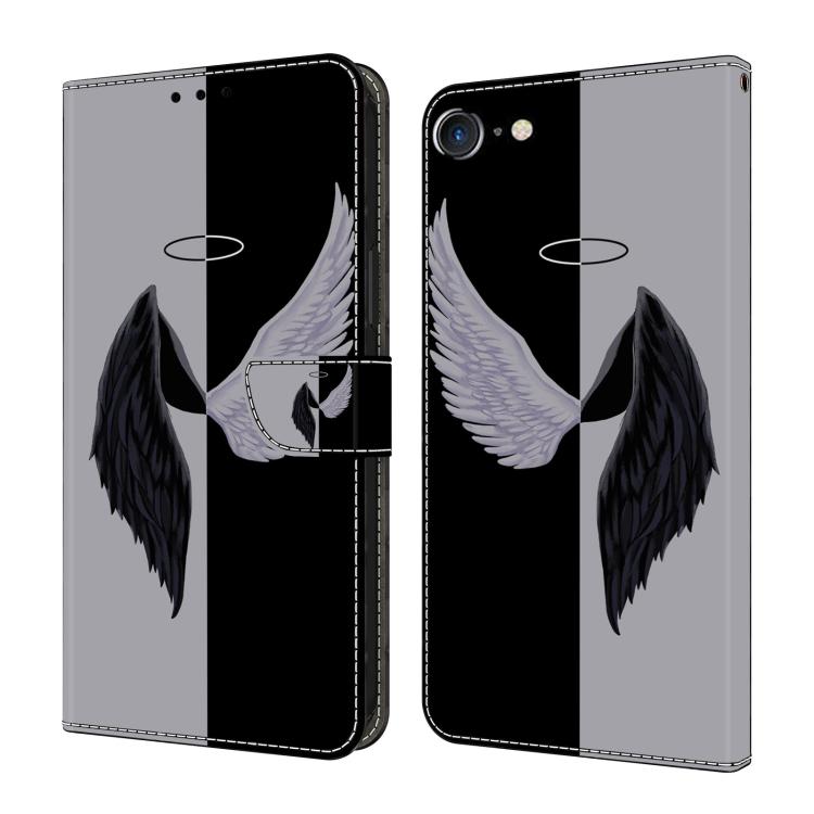 Funda para teléfono de cuero vegano pintado con efecto cristal, For iPhone 11, For iPhone 6 Plus/7 Plus/8 Plus, For iPhone 6 / 7