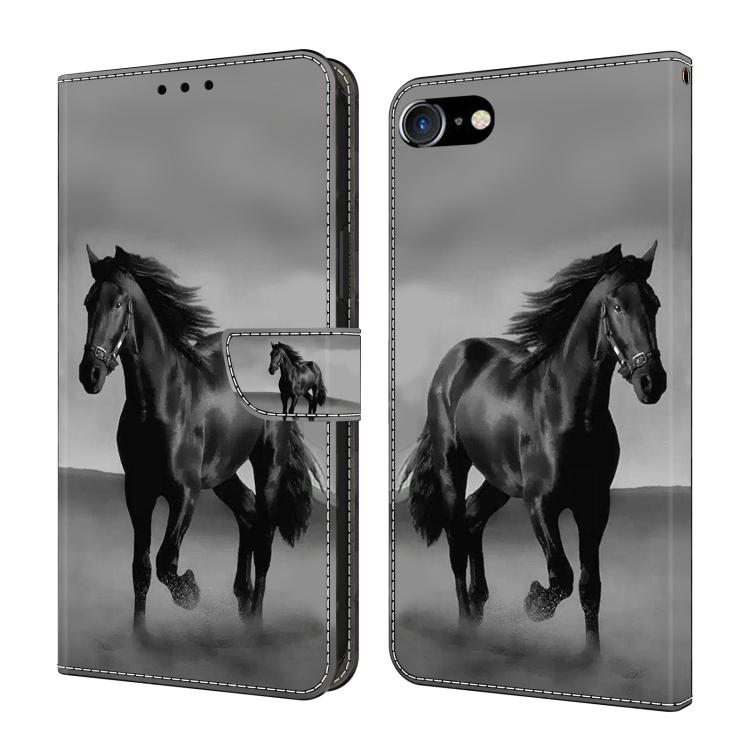 Funda para teléfono de cuero vegano pintado con efecto cristal, For iPhone 11, For iPhone 6 Plus/7 Plus/8 Plus, For iPhone 6 / 7