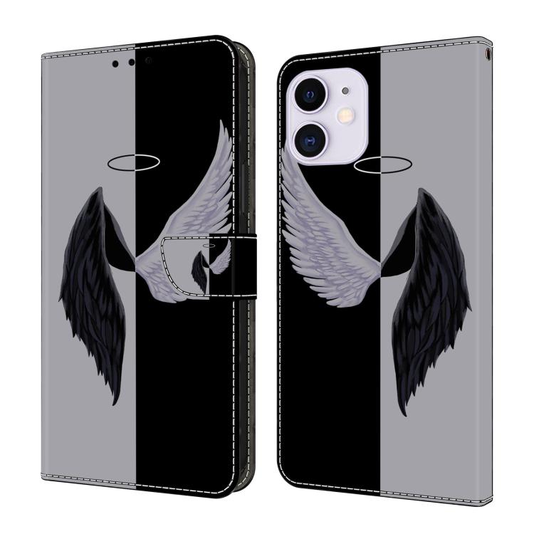 Funda para teléfono de cuero vegano pintado con efecto cristal, For iPhone 11, For iPhone 6 Plus/7 Plus/8 Plus, For iPhone 6 / 7