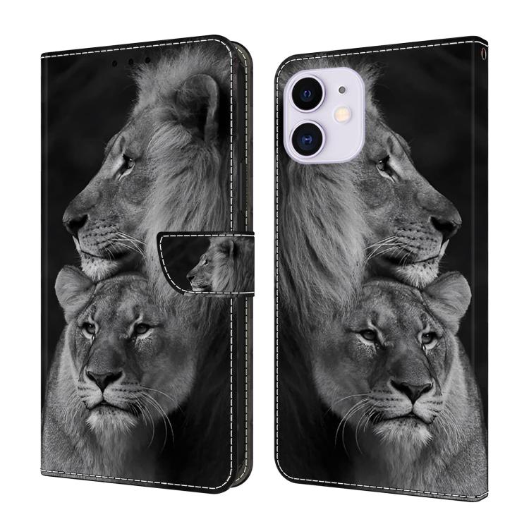 Funda para teléfono de cuero vegano pintado con efecto cristal, For iPhone 11, For iPhone 6 Plus/7 Plus/8 Plus, For iPhone 6 / 7