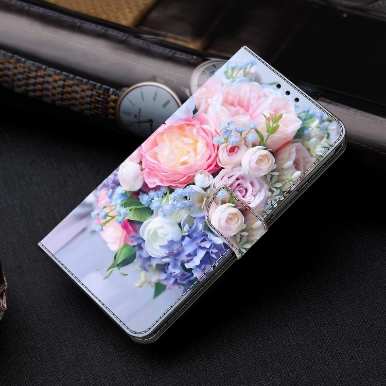 Funda para teléfono de cuero vegano pintado con efecto cristal, For iPhone 15 Pro, For iPhone 14 / 13, For iPhone 14 Pro