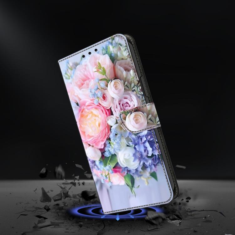 Funda para teléfono de cuero vegano pintado con efecto cristal, For iPhone 16 Pro, For iPhone 16, For iPhone 15 Pro Max