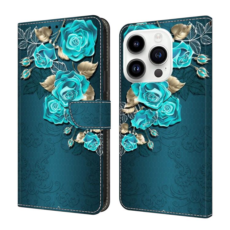 Funda para teléfono de cuero vegano pintado con efecto cristal, For iPhone 16 Pro, For iPhone 16, For iPhone 15 Pro Max