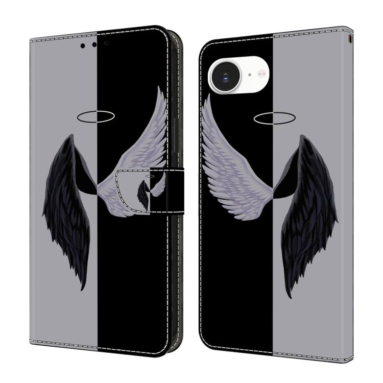 Funda para teléfono de cuero vegano pintado con efecto cristal, For iPhone 16e / 17e, For iPhone 17 Pro Max, For iPhone 17 Pro