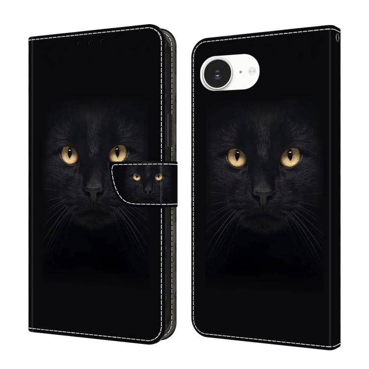 Funda para teléfono de cuero vegano pintado con efecto cristal, For iPhone 16e / 17e, For iPhone 17 Pro Max, For iPhone 17 Pro
