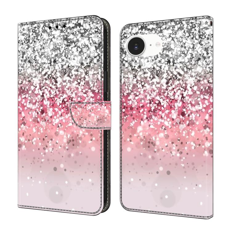 Funda para teléfono de cuero vegano pintado con efecto cristal, For iPhone 16e / 17e, For iPhone 17 Pro Max, For iPhone 17 Pro