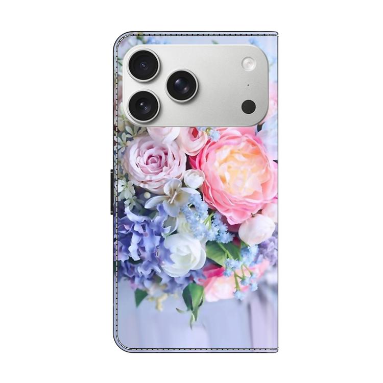 Funda para teléfono de cuero vegano pintado con efecto cristal, For iPhone 18 Pro / 17 Pro, For iPhone 18 Pro Max / 17 Pro Max, For iPhone 16e / 17e