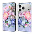 Funda para teléfono de cuero vegano pintado con efecto cristal, For iPhone 18 Pro / 17 Pro, For iPhone 18 Pro Max / 17 Pro Max, For iPhone 16e / 17e
