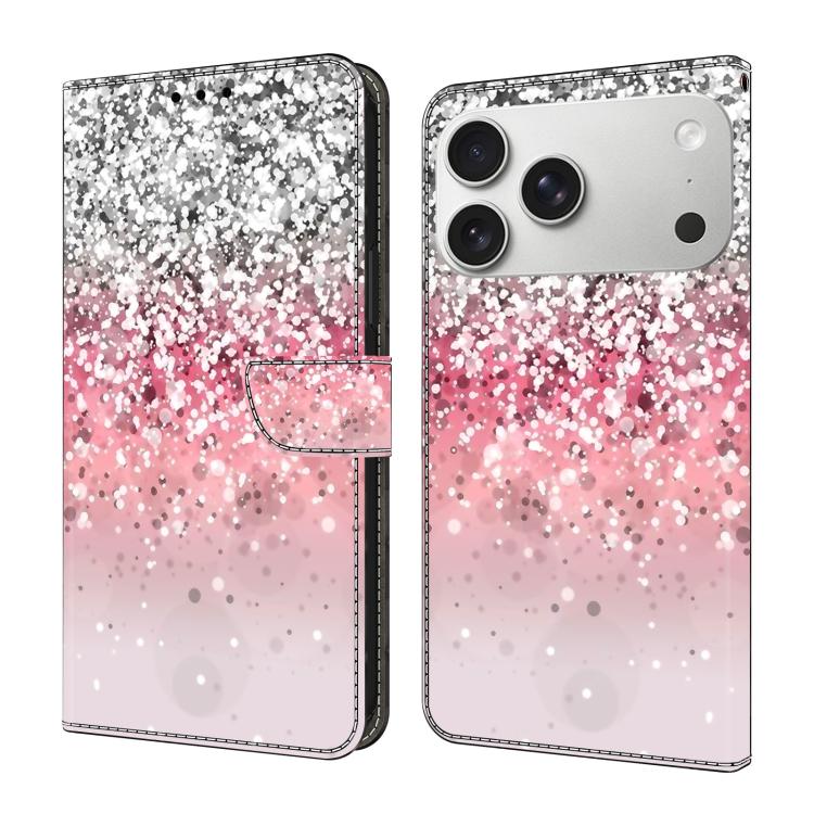 Funda para teléfono de cuero vegano pintado con efecto cristal, For iPhone 16e / 17e, For iPhone 17 Pro Max, For iPhone 17 Pro