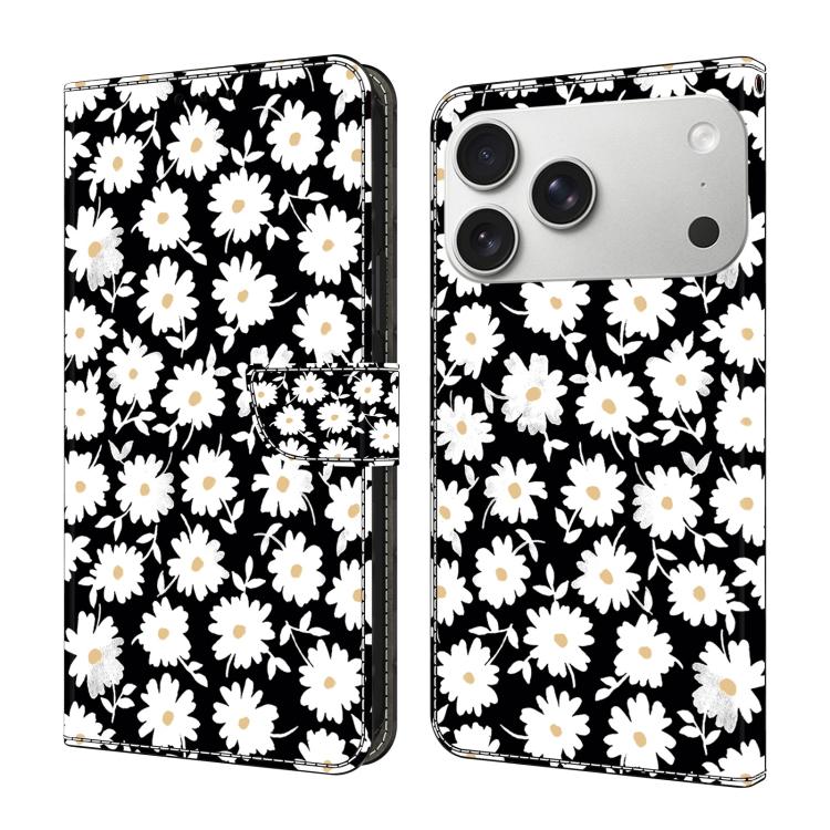 Funda para teléfono de cuero vegano pintado con efecto cristal, For iPhone 16e / 17e, For iPhone 17 Pro Max, For iPhone 17 Pro