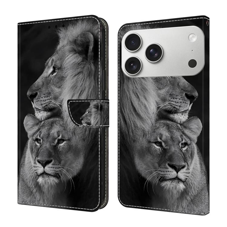 Funda para teléfono de cuero vegano pintado con efecto cristal, For iPhone 16e / 17e, For iPhone 17 Pro Max, For iPhone 17 Pro
