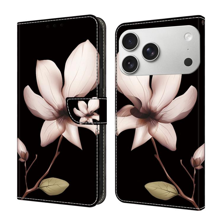 Funda para teléfono de cuero vegano pintado con efecto cristal, For iPhone 16e / 17e, For iPhone 17 Pro Max, For iPhone 17 Pro