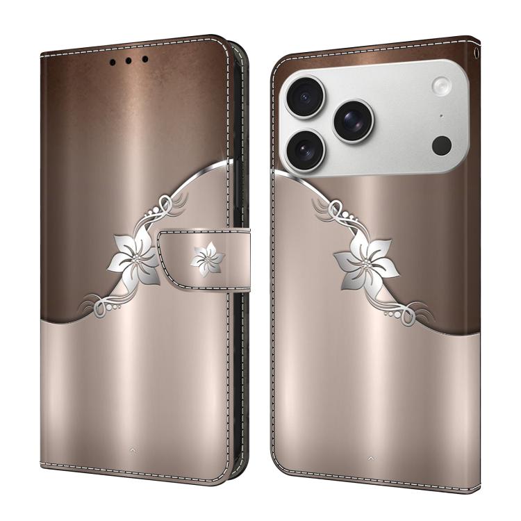 Funda para teléfono de cuero vegano pintado con efecto cristal, For iPhone 16e / 17e, For iPhone 17 Pro Max, For iPhone 17 Pro