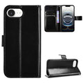 Funda para teléfono de cuero vegano con textura retro Crazy Horse, For iPhone 17e / 16e