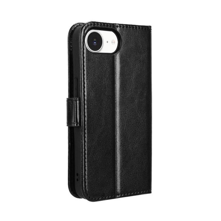 Funda para teléfono de cuero vegano con textura retro Crazy Horse, For iPhone 17e / 16e