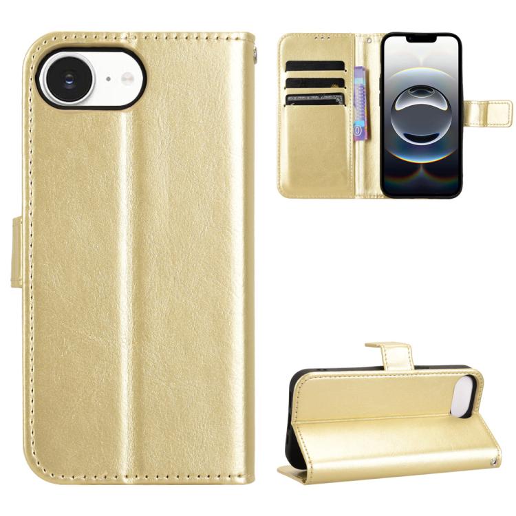 Funda para teléfono de cuero vegano con textura retro Crazy Horse, For iPhone 17e / 16e
