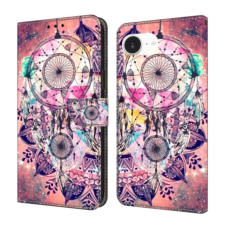 Funda para teléfono de cuero vegano pintado con efecto cristal, For iPhone 17e / 16e, For iPhone 17 Pro Max