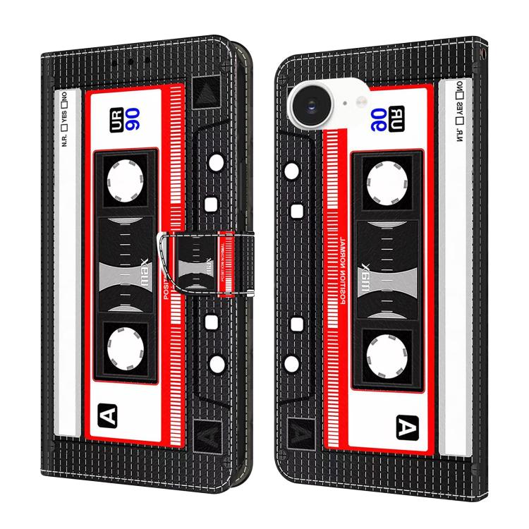 Funda para teléfono de cuero vegano pintado con efecto cristal, For iPhone 17e / 16e, For iPhone 17 Pro Max