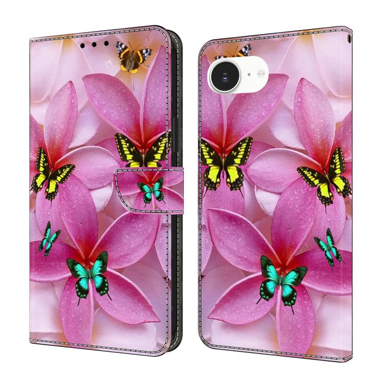 Funda para teléfono de cuero vegano pintado con efecto cristal, For iPhone 17e / 16e, For iPhone 17 Pro Max