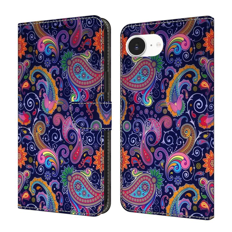 Funda para teléfono de cuero vegano pintado con efecto cristal, For iPhone 17e / 16e, For iPhone 17 Pro Max